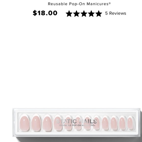 4 sets of static nails, new in box, 3 French mani and one latte color. - Picture 2 of 3